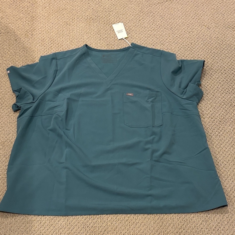 NEW Figs Womens Catarina One Pocket Scrub Top 6X